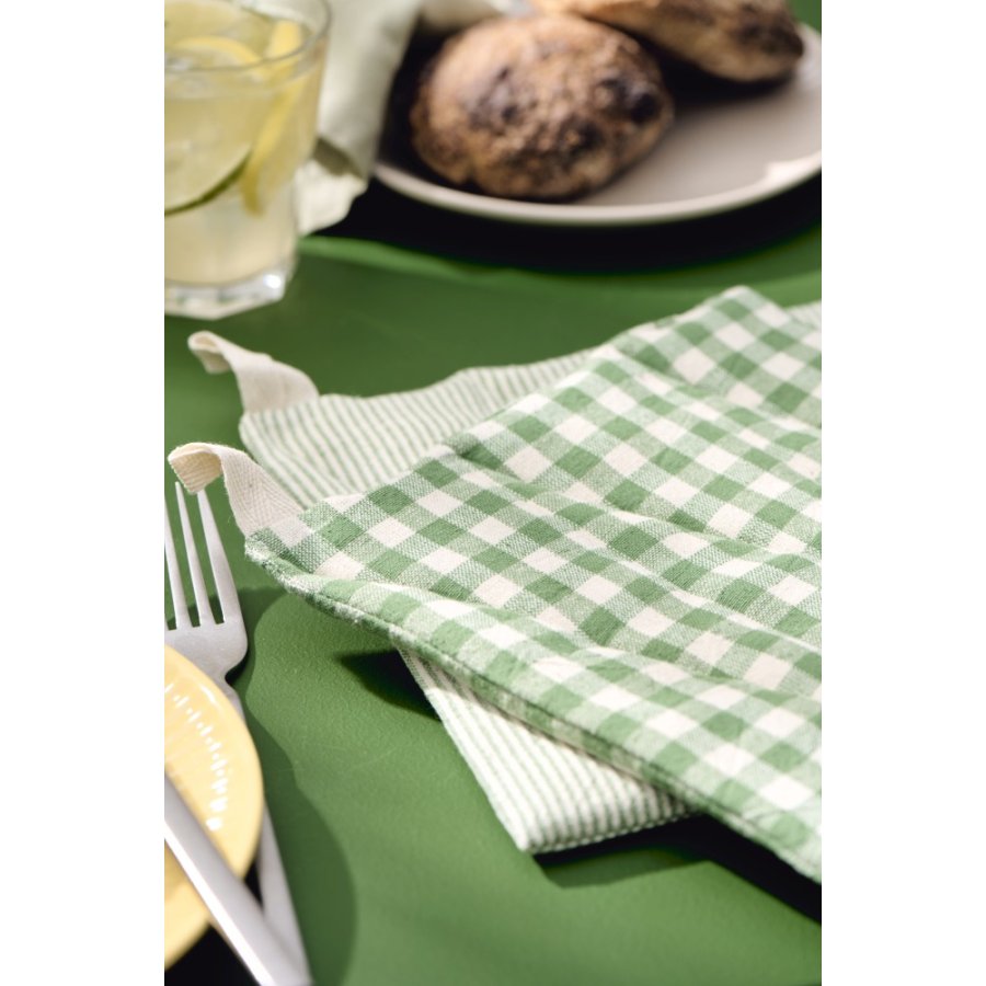 Ib Laursen Anders Grydelap 20x21,5 cm, Grn/Natur