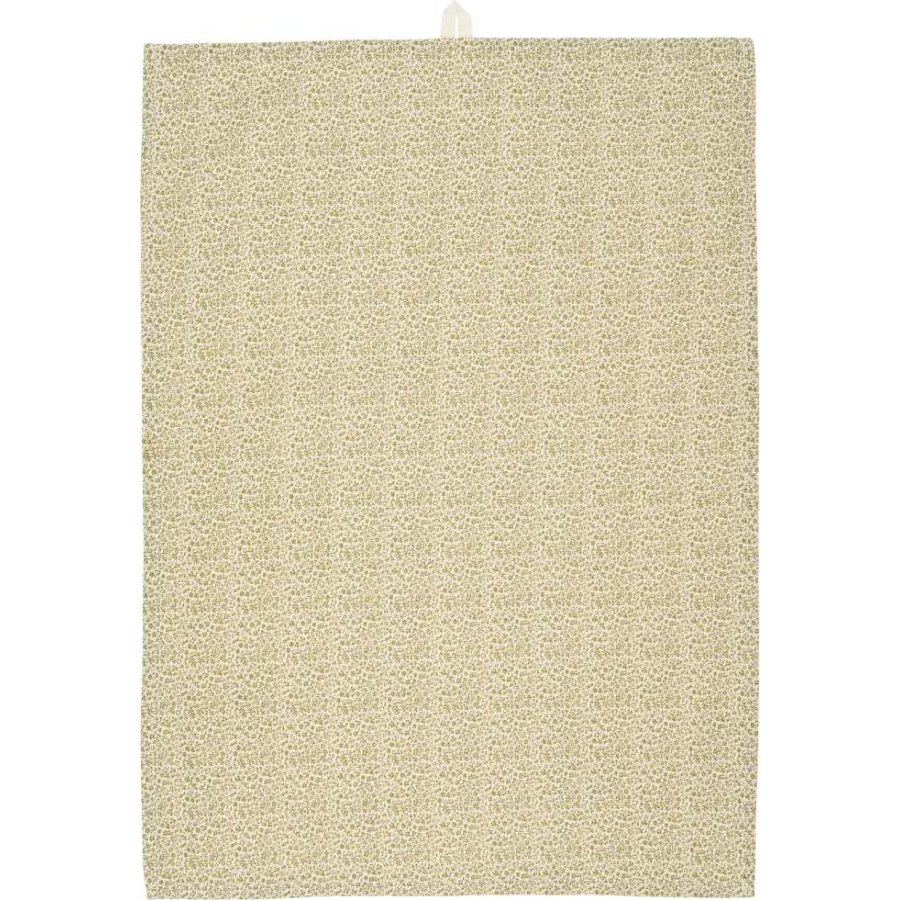Ib Laursen Petra Spültuch 50x70 cm, Natur/Grün