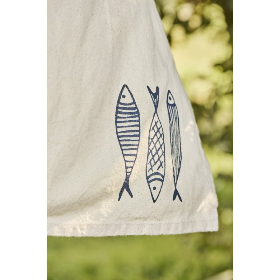 Ib Laursen Marlin Viskestykke 50x70 cm, Natur/Bl