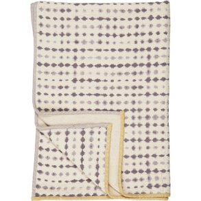 Ib Laursen Vigga Decke Doppelt Gewebt 130x170 cm, Lila/Neutral