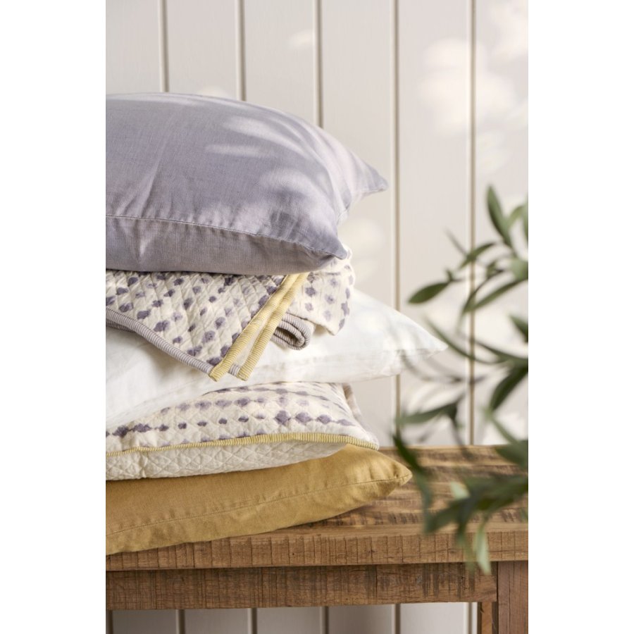 Ib Laursen Vigga Plaid Dobbeltvvet 130x170 cm, Lilla/Neutral