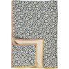 Ib Laursen Vigga Plaid Dobbeltvvet 130x170 cm, Petrol/Neutral