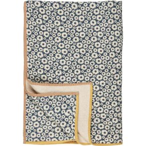 Ib Laursen Vigga Decke Doppelt Gewebt 130x170 cm, Petrol/Neutral