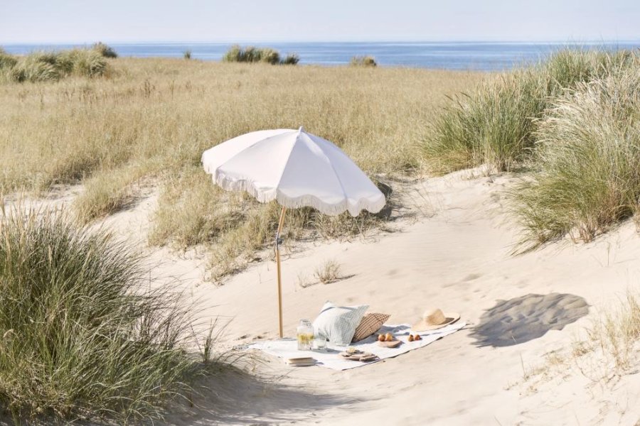 Ib Laursen Viggo Dug 150x150 cm, Lysebl/Natur