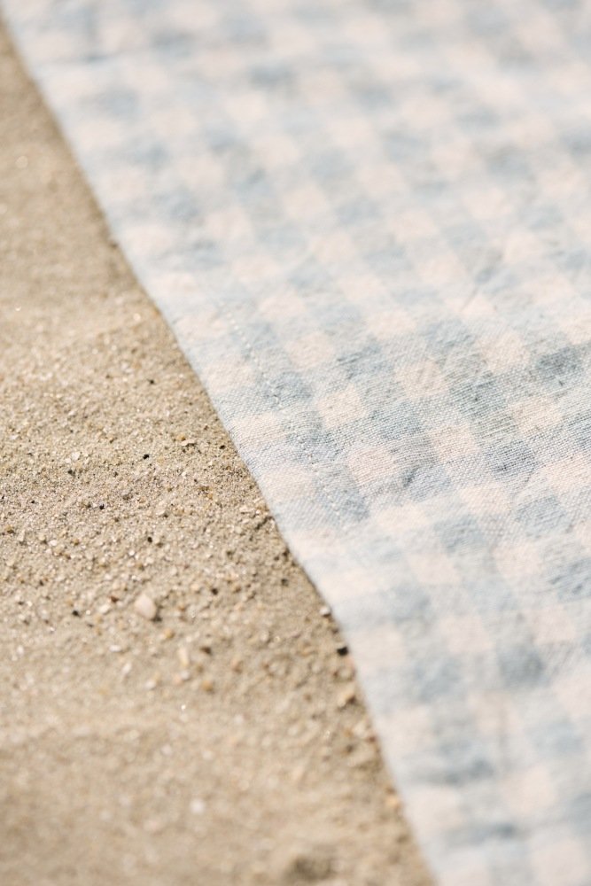 Ib Laursen Viggo Dug 150x150 cm, Lysebl/Natur