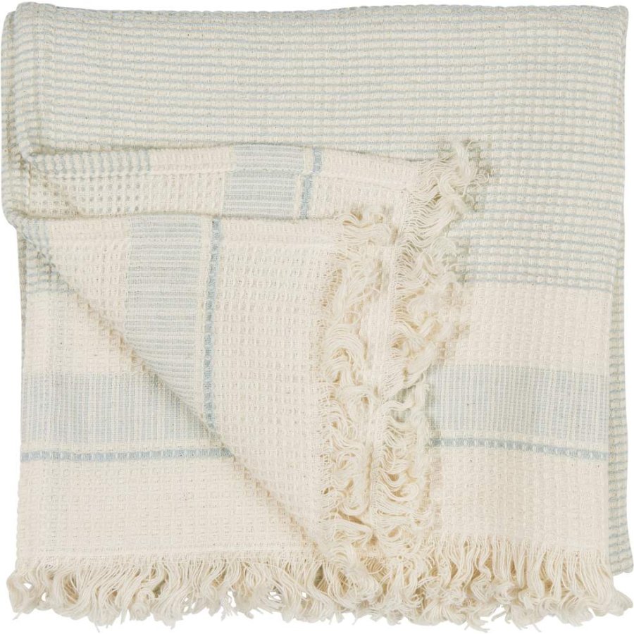 Ib Laursen Marin Hammam Hndklde 50x100 cm, Natur/Lysebl