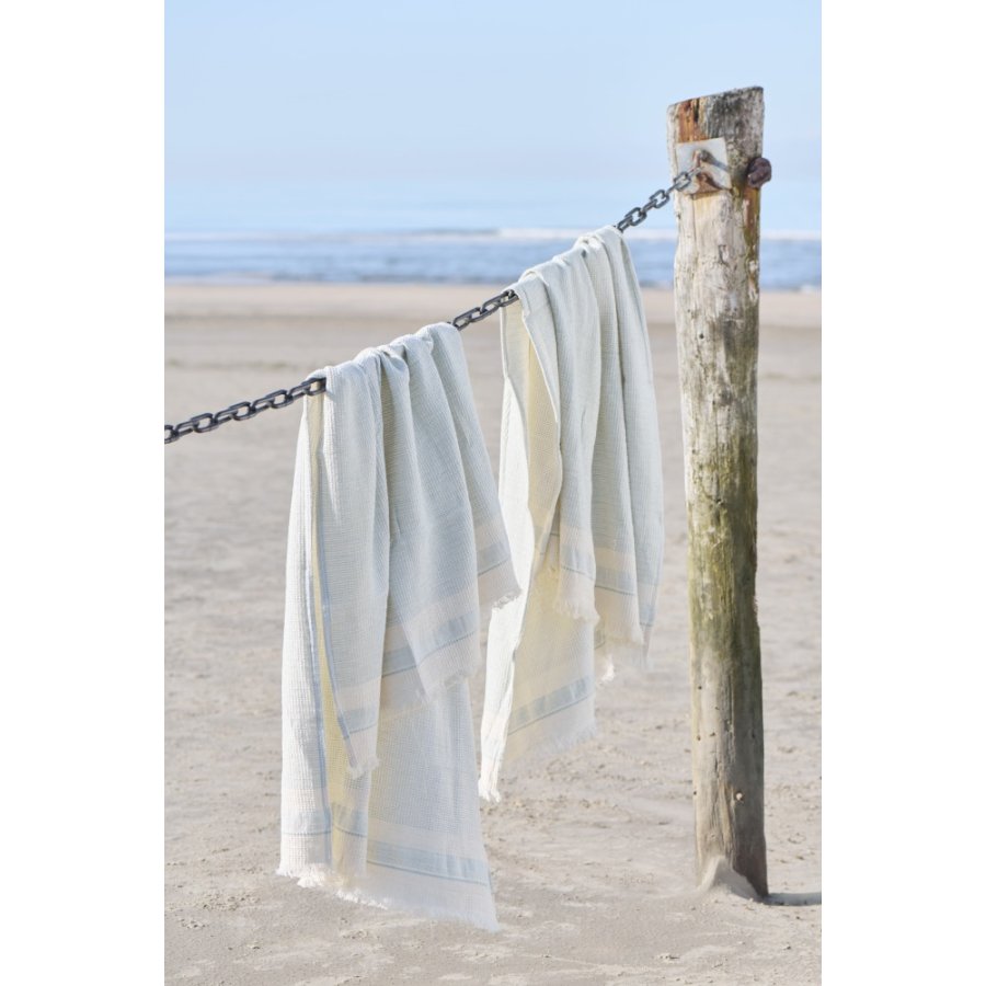 Ib Laursen Marin Hammam Hndklde 50x100 cm, Natur/Lysebl