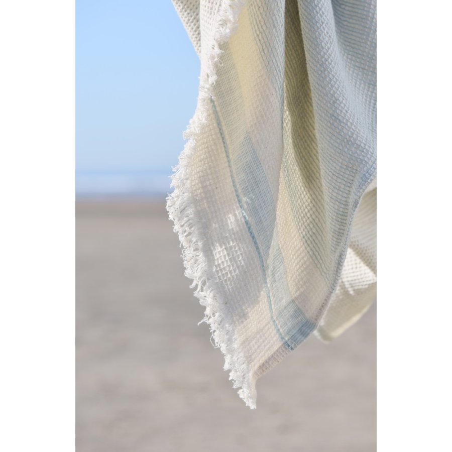 Ib Laursen Marin Hammam Hndklde 50x100 cm, Natur/Lysebl