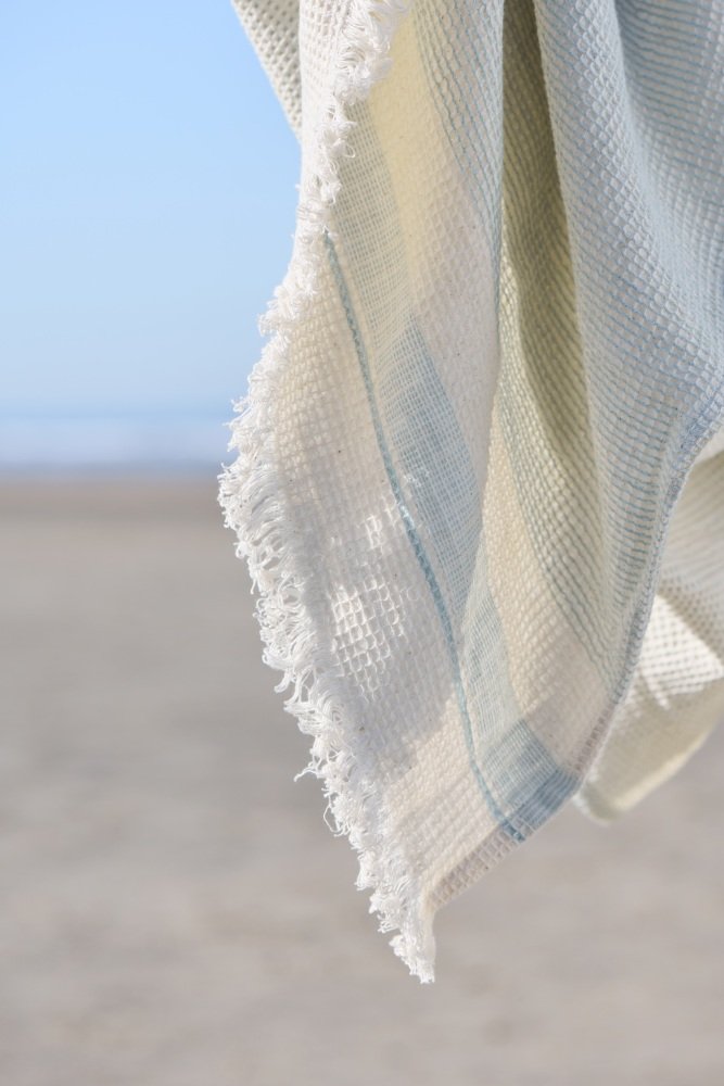 Ib Laursen Marin Hammam Hndklde 50x100 cm, Natur/Lysebl
