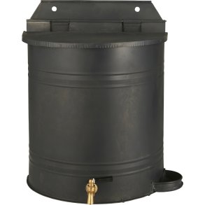 Ib Laursen Muurreservoir met Kraan en Zeepbakje 10,5 L, Matzwart