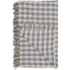 Ib Laursen Plaid 130x160 cm, Natur/Lysebl