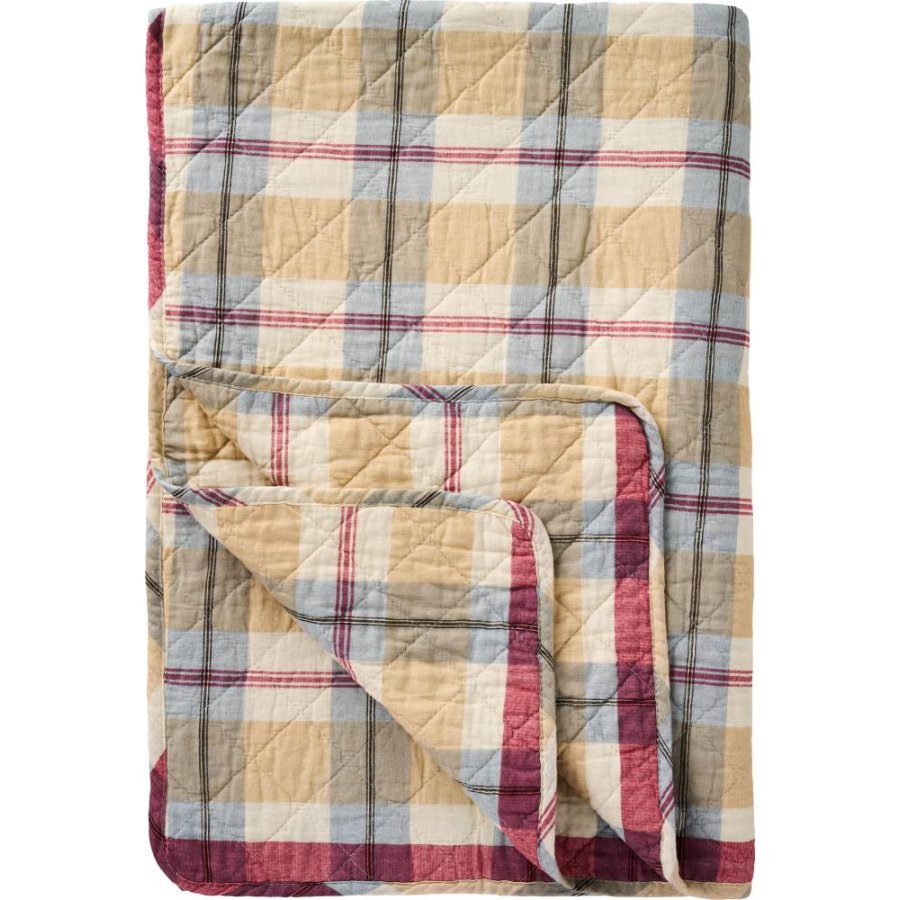 Ib Laursen Vattppe 130x180 cm, Rd/Bl/Beige/Gr