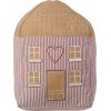 Ib Laursen Drstopper Hus 22x15 cm, Hvid/Rd7Bl