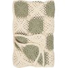 Ib Laursen Hklet Plaid 130x170 cm, Creme/Grn
