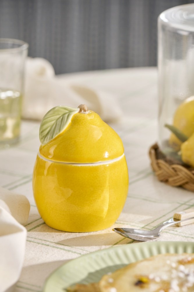 Ib Laursen Krukke m. Lg H11 cm, Lemon