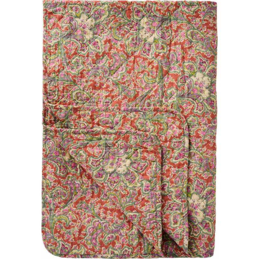 Ib Laursen Vattppe 130x180 cm, Orange/Paisley