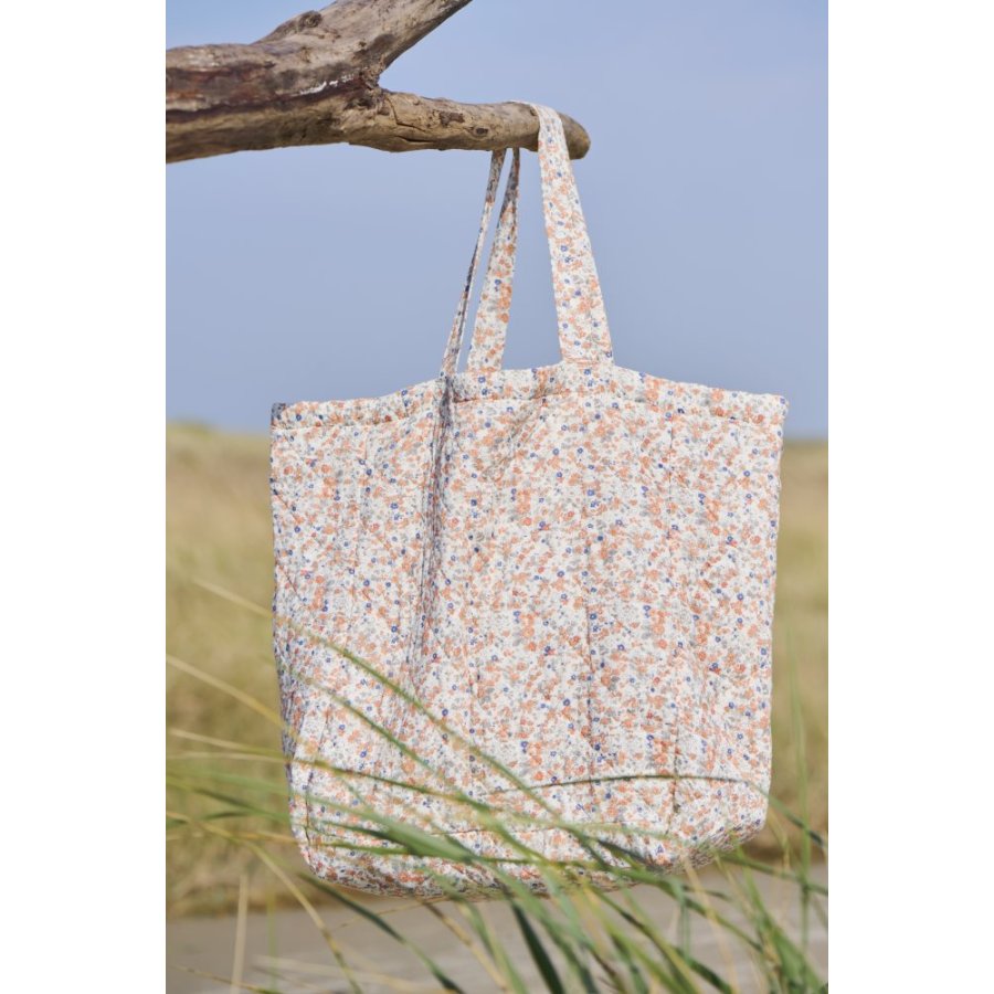 Ib Laursen Quiltet Taske, Orange/Bl