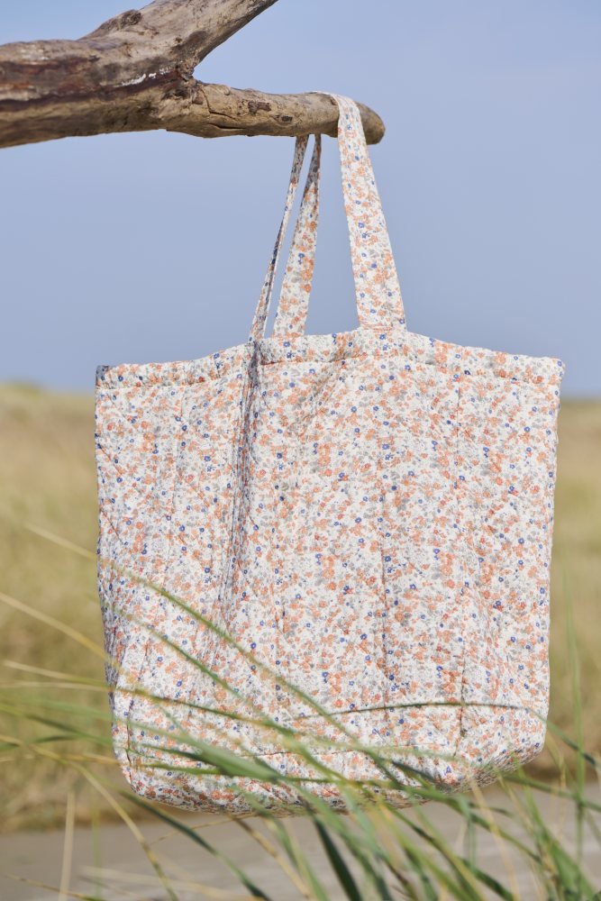 Ib Laursen Quiltet Taske, Orange/Bl