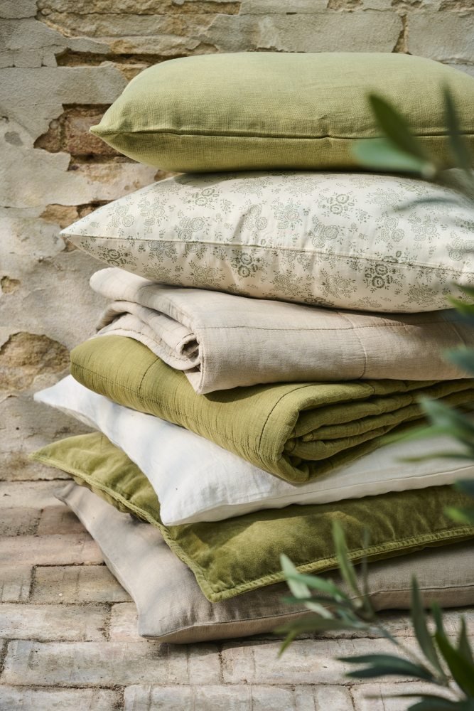 Ib Laursen Vintage Vattppe 130x180 cm, Herbal Green