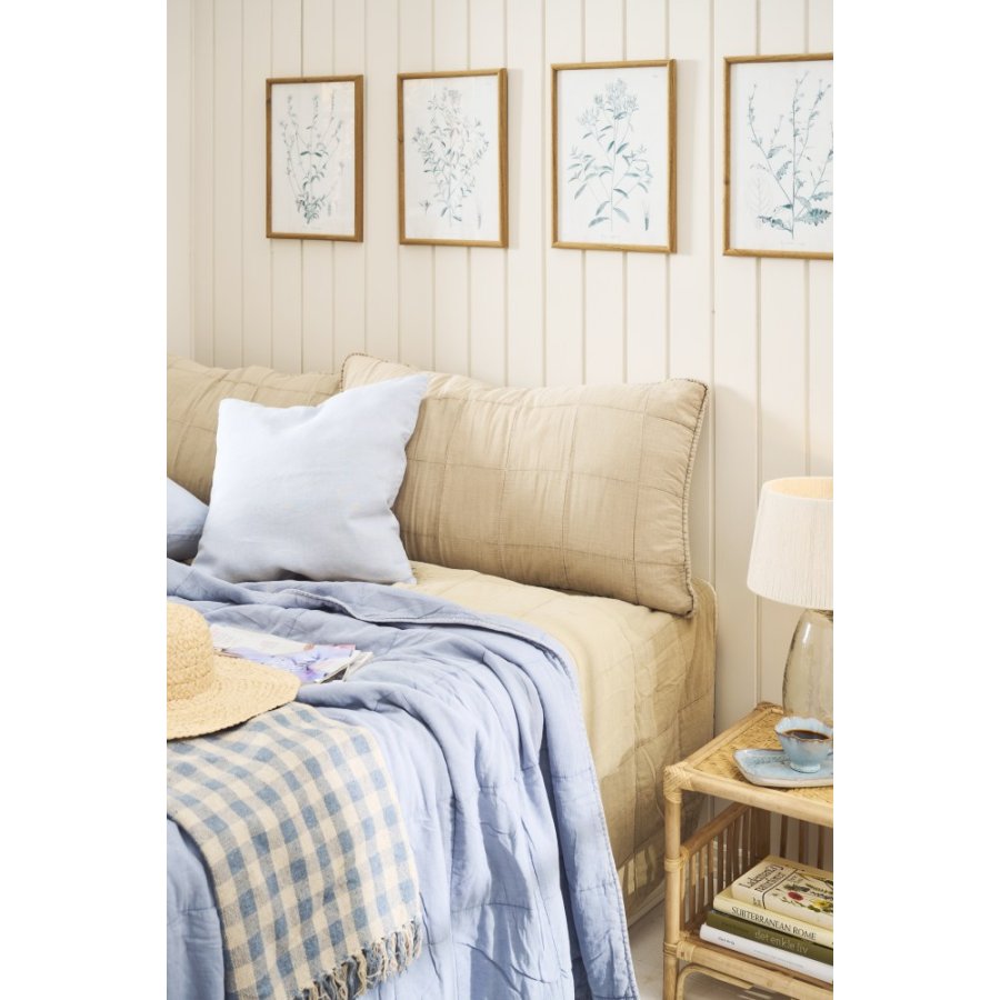 Ib Laursen Vintage Quilt Tagesdecke 240x240 cm, Kornblume