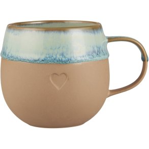 Ib Laursen Heart Becher 38 cl, Braun/Aqua