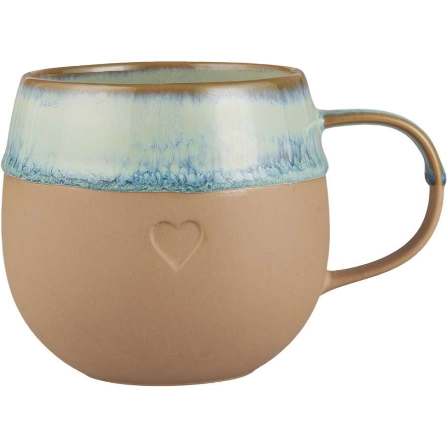 Ib Laursen Heart Krus 38 cl, Brun/Aqua