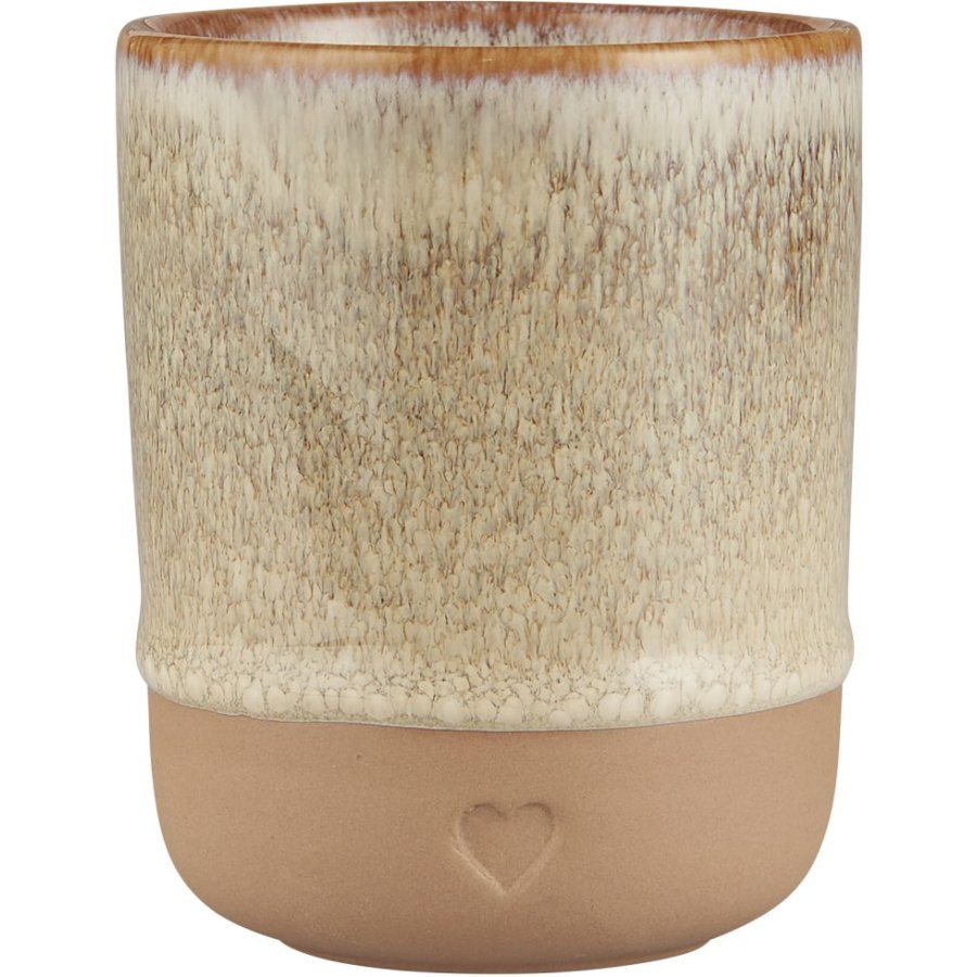 Ib Laursen Heart Krus 19 cl, Brun/Natur