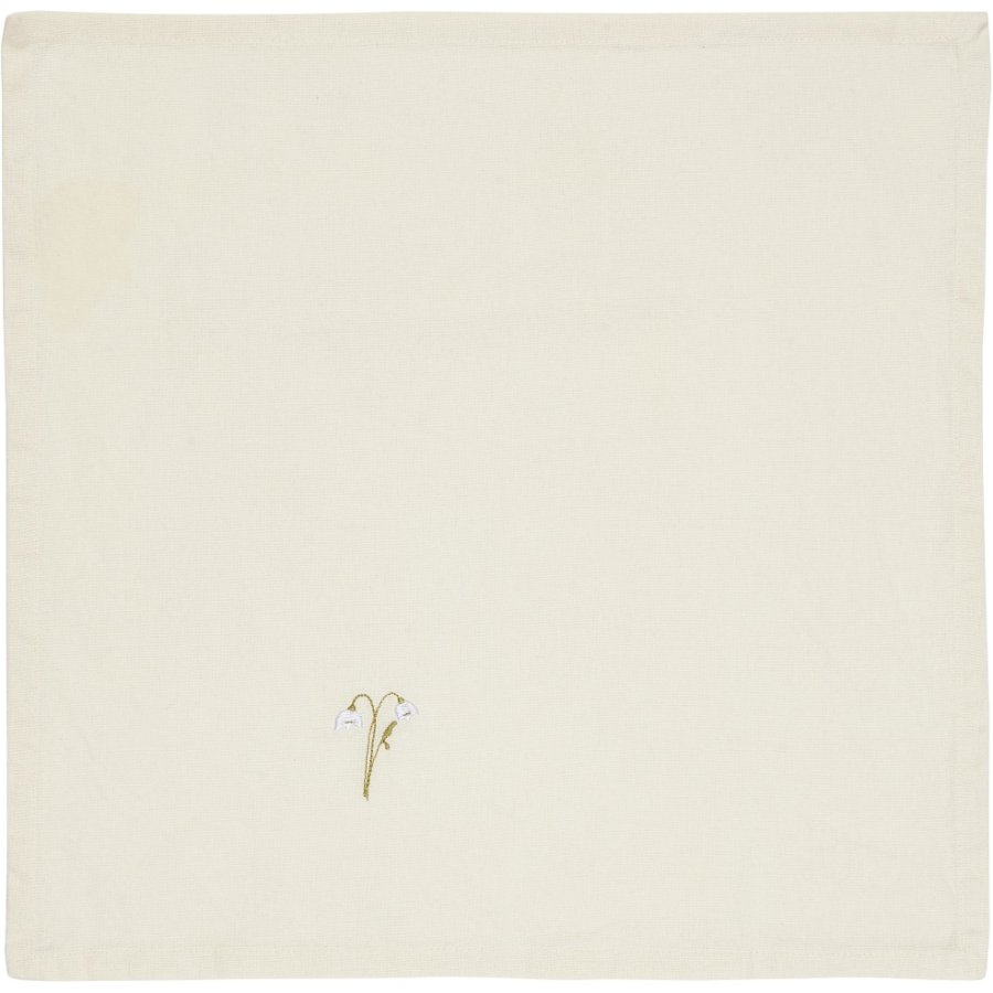 Ib Laursen Flora Stofserviet Vintergk 40x40 cm, Butter Cream