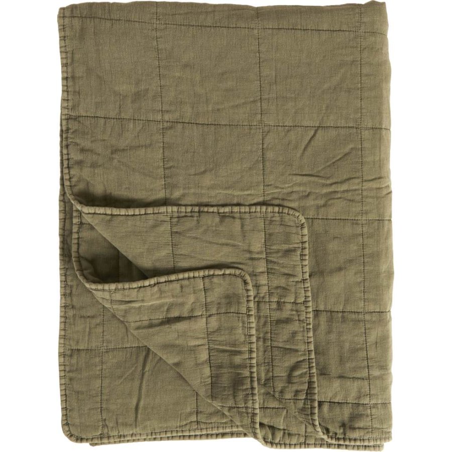 Ib Laursen Klassisk Vattppe 130x180 cm, Oliven