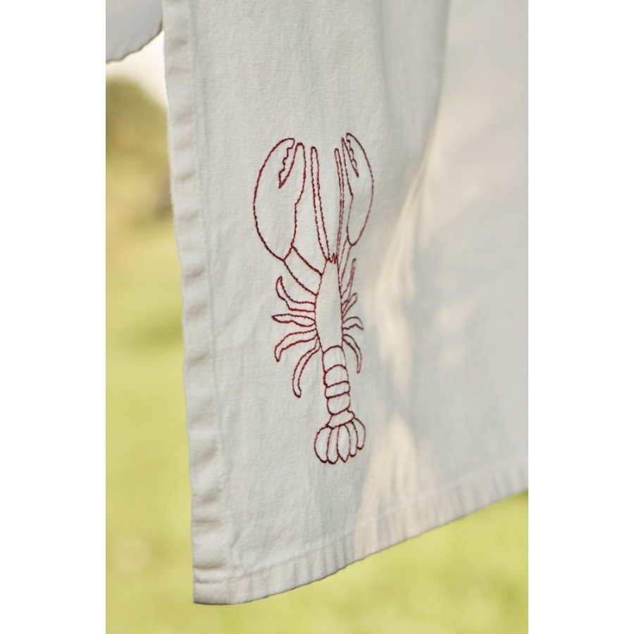 Ib Laursen Atlantis Viskestykke Hummer 50x70 cm, Butter Cream