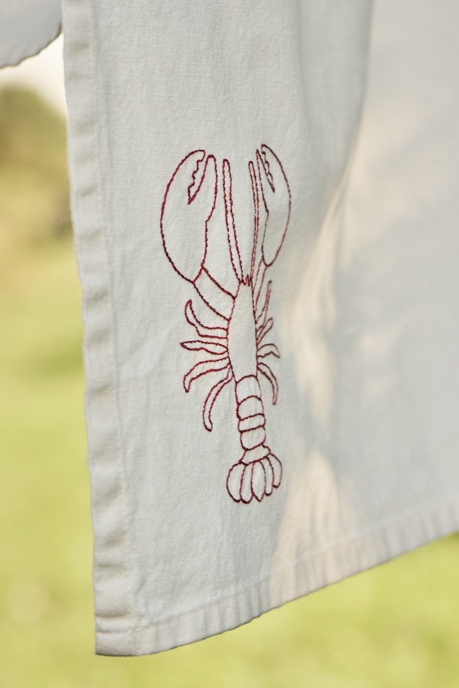 Ib Laursen Atlantis Viskestykke Hummer 50x70 cm, Butter Cream