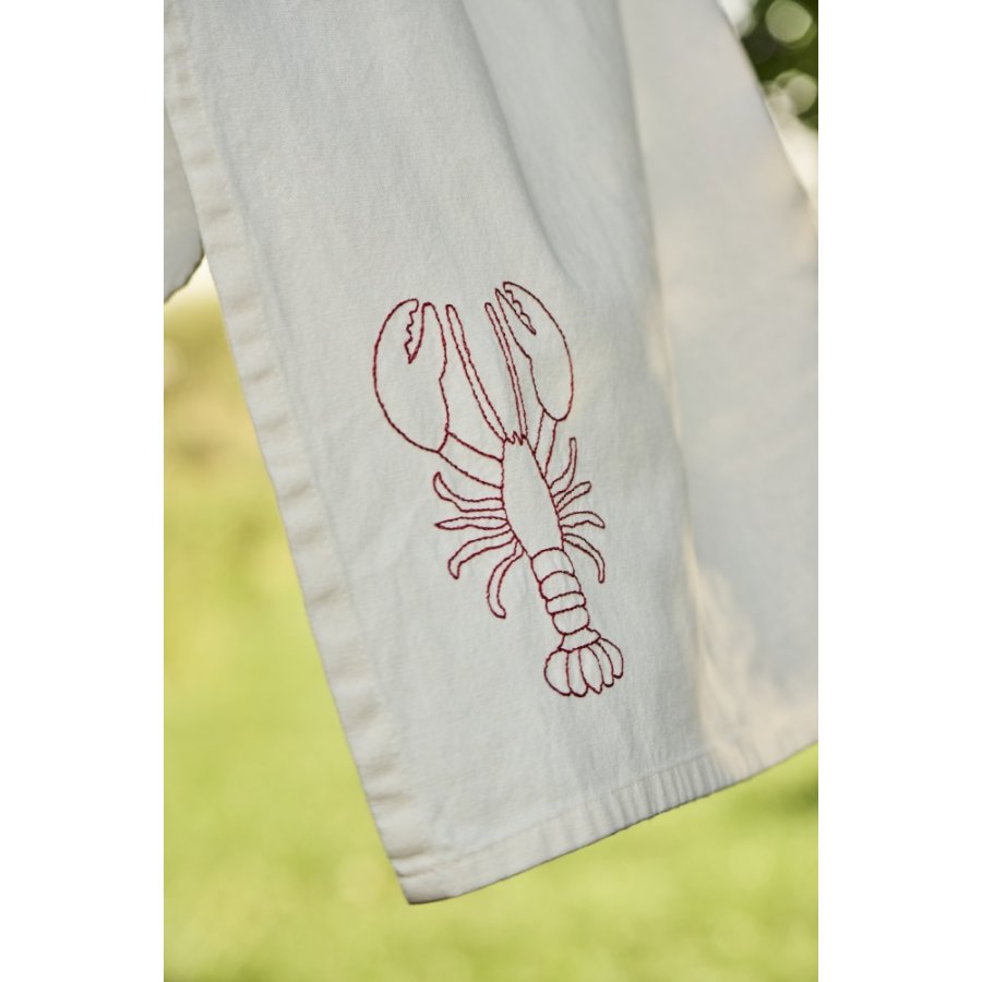 Ib Laursen Atlantis Viskestykke Hummer 50x70 cm, Butter Cream