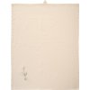 Ib Laursen Flora Viskestykke Hvide Margueritter 50x70 cm, Butter Cream