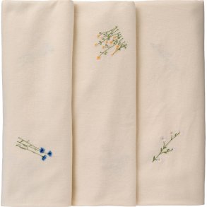 Ib Laursen Flora Dug Blomster 150x150 cm, Butter Cream