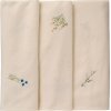 Ib Laursen Flora Dug Blomster 150x250 cm, Butter Cream