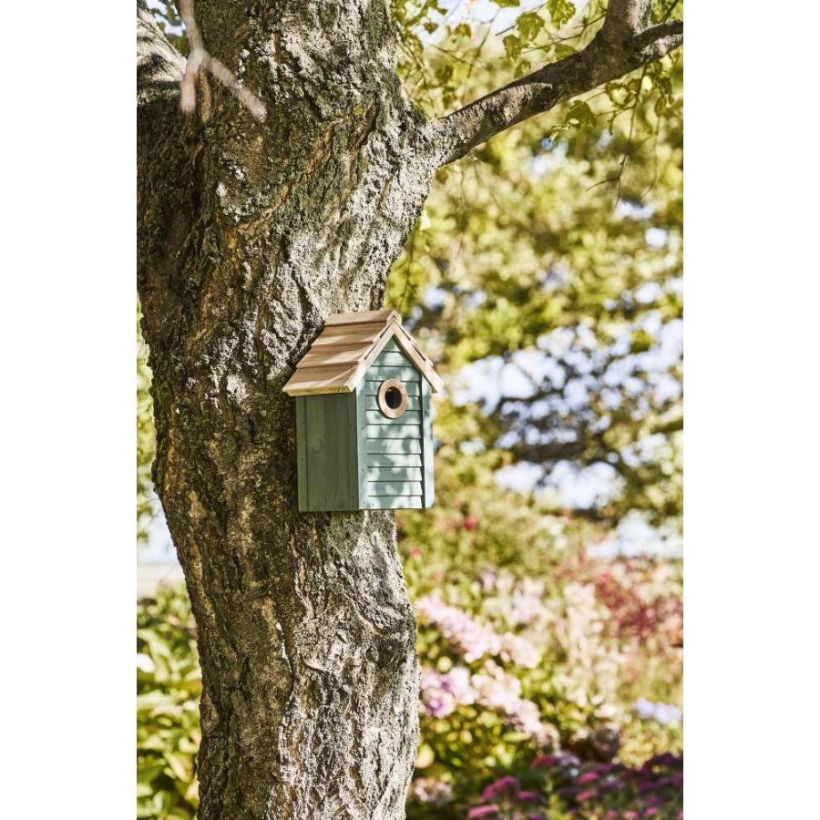 Ib Laursen Fuglehus H26 cm, Natur/Bl