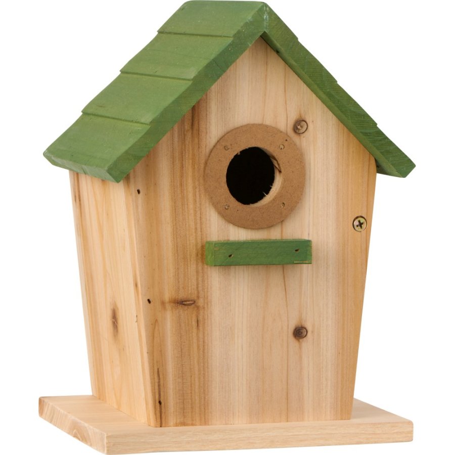 Ib Laursen Fuglehus H22 cm, Natur/Grn