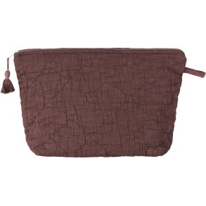 Ib Laursen Toilettaske Quiltet 18x28 cm, Dusty Plum