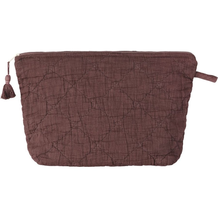 Ib Laursen Toilettaske Quiltet 18x28 cm, Dusty Plum