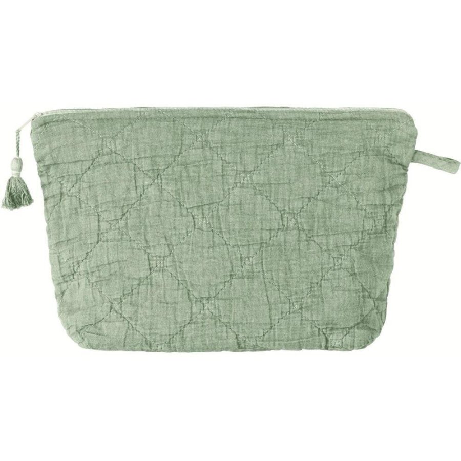 Ib Laursen Kosmetiktasche Gesteppt 28x18 cm, Pistazie