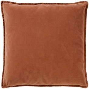 Ib Laursen Velour Kissenbezug 52x52 cm, Sienna