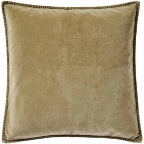 Ib Laursen Velour Kissenbezug 52x52 cm, Eucalyptus Green