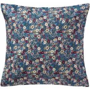 Ib Laursen Kissenbezug 60x60 cm, Dunkelblau/Blumenmuster