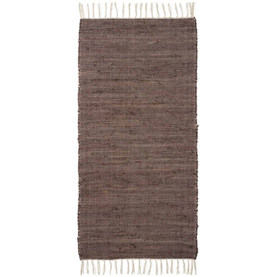 Ib Laursen Flickenteppich 60x120 cm, Chokolate