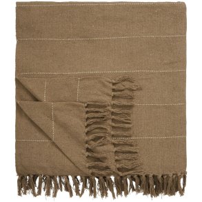 Ib Laursen Bett�berwurf 240x240 cm, Braun/Creme