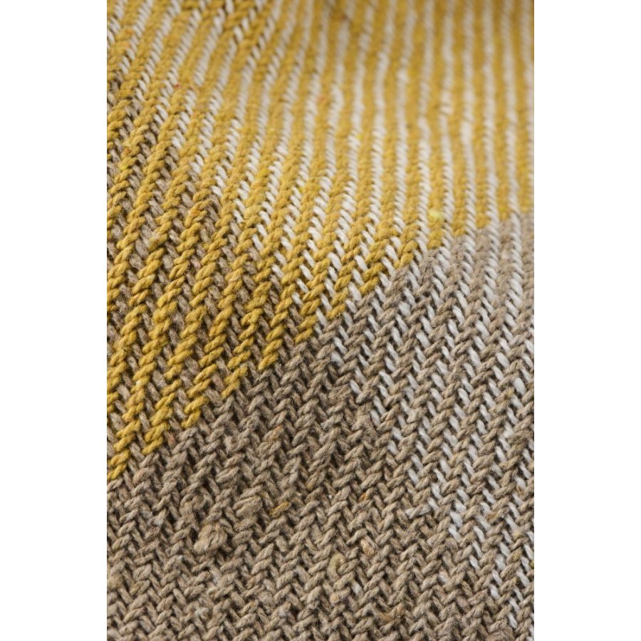 Ib Laursen Decke 130x160 cm, Natur/Wei�/Gelb