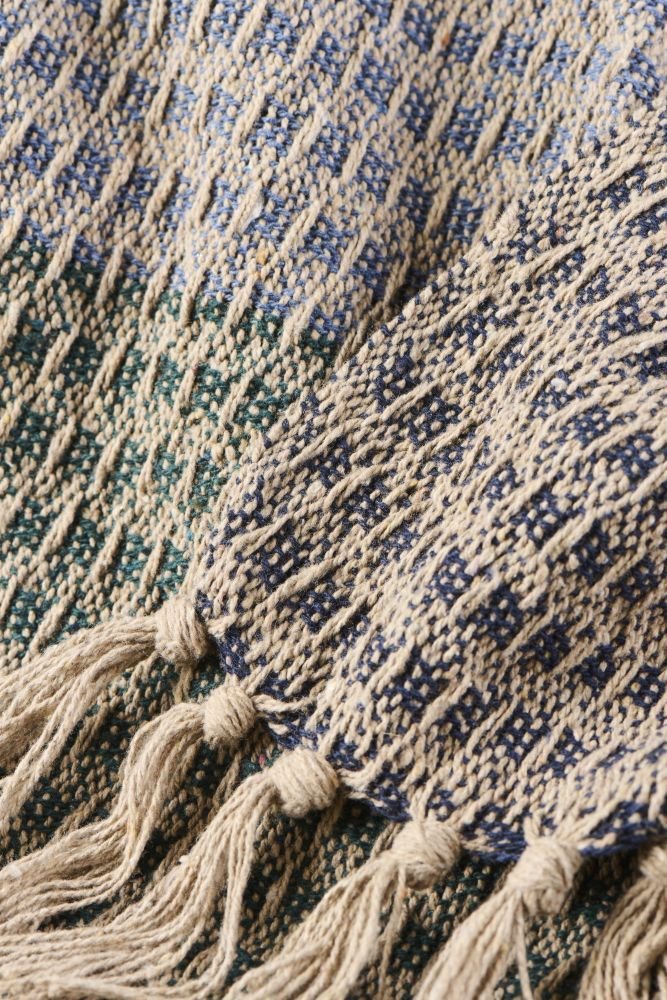 Ib Laursen Decke 130x160 cm, Blau/Dunkelblau/Gr�n
