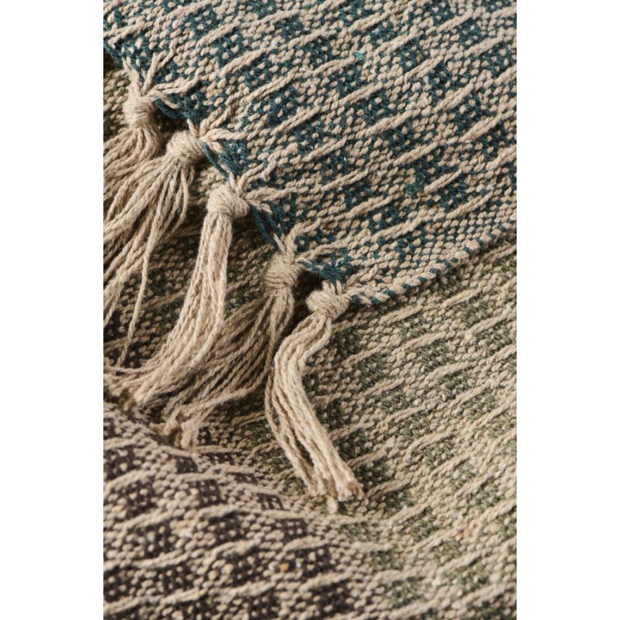 Ib Laursen Decke 130x160 cm, Braun/Gr�n/Olivgr�n