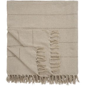 Ib Laursen Bett�berwurf 180x220 cm, Creme/Braun