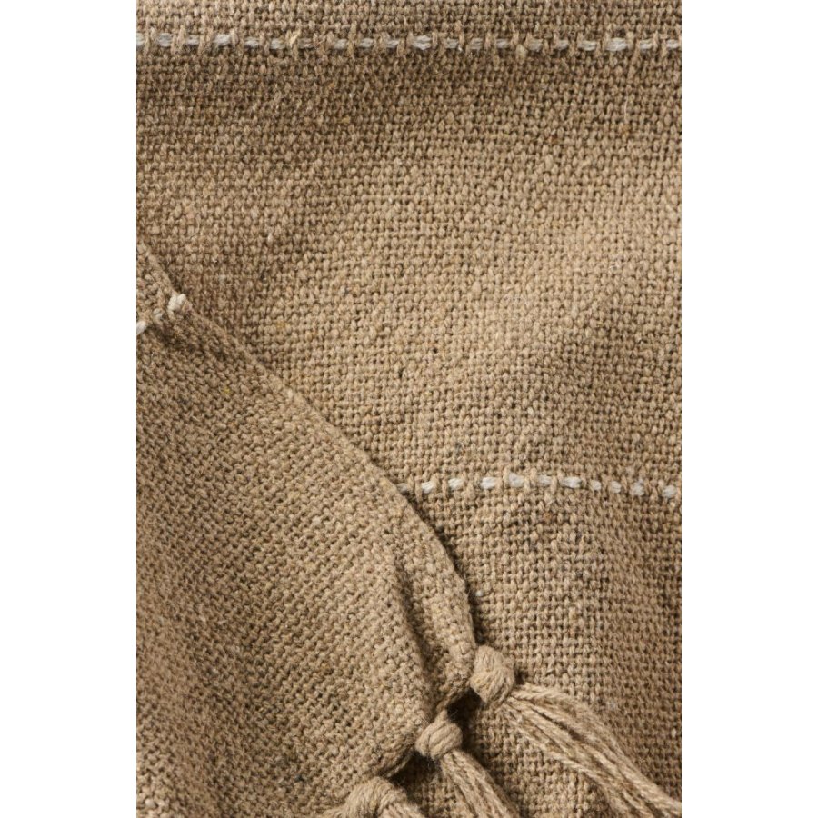 Ib Laursen Bett�berwurf 180x220 cm, Braun/Creme